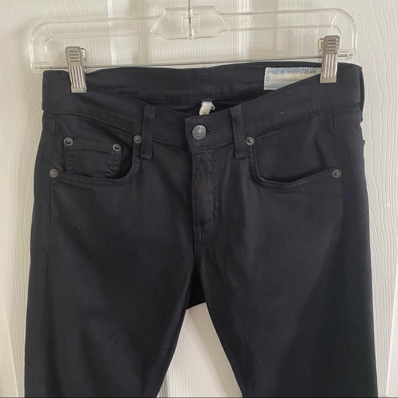 RAG & BONE ‘THE DRE’ BLACK SKINNY JEAN SIZE 24 - Picture 3 of 9